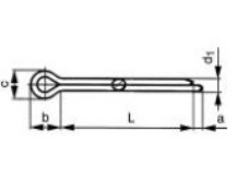 A2/ 304 Stainless Steel Split Cotter Pins DIN 94. Split Pins 