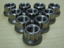 12-point nuts, machined from bar
