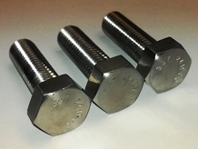347 stainless setscrews, head-marked for traceability