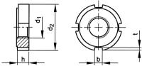 DIN 1804 dimensioned technical drawing