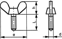 DIN 316 dimensioned technical drawing