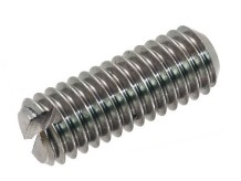 DIN 551 Slotted Grub Screws, Flat Point