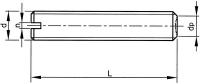 DIN 551 dimensioned technical drawing