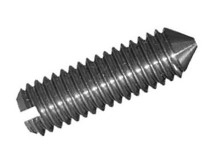 DIN 553 Slotted Grub Screws, Cone Point